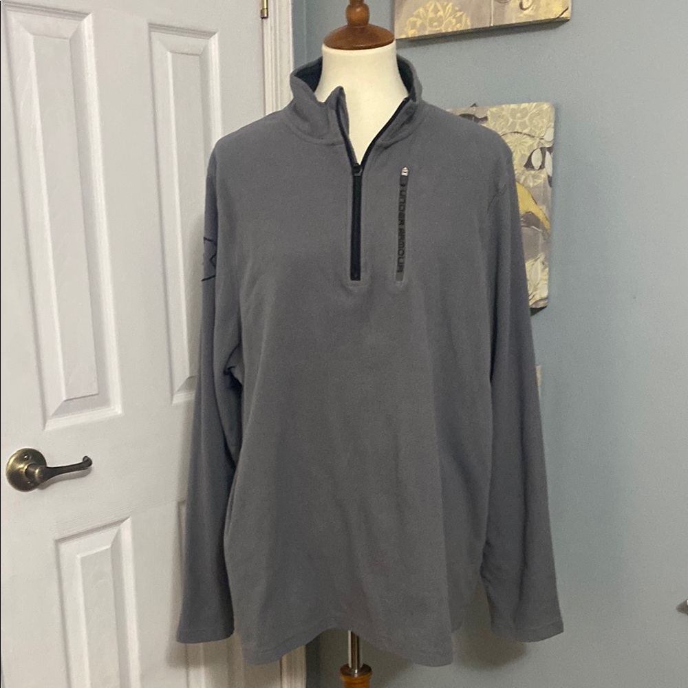 Under Armour Men's 2XL Gray Quarter-Zip Fleece